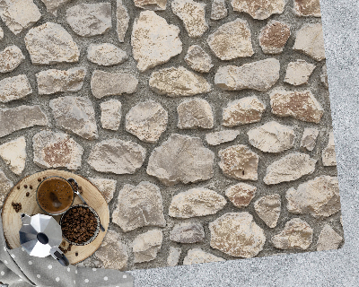 Tapis de chaise rectangulaire Vieilles pierres