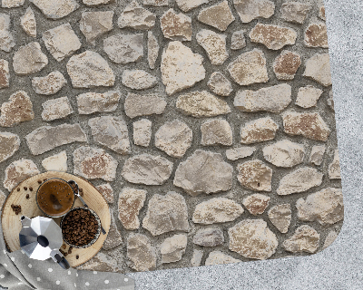 Tapis de chaise rectangulaire Vieilles pierres