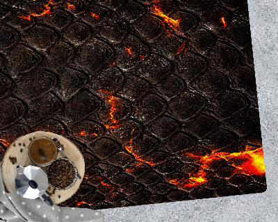 Tapis protection sol Chemin de lave