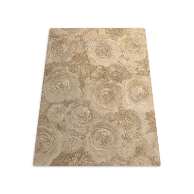 Tapis pour chaise de bureau Roses en relief