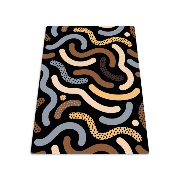 Tapis pour chaise de bureau Gribouillis aux amandes
