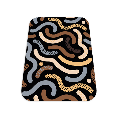 Tapis pour chaise de bureau Gribouillis aux amandes
