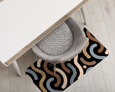 Tapis pour chaise de bureau Gribouillis aux amandes