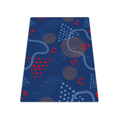 Tapis protection sol Gribouillages d'amour