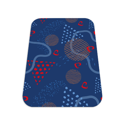 Tapis protection sol Gribouillages d'amour