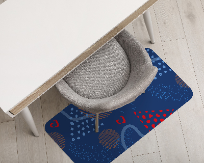 Tapis protection sol Gribouillages d'amour