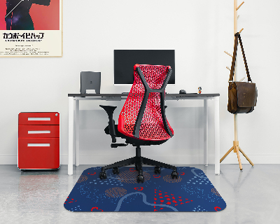 Tapis protection sol Gribouillages d'amour