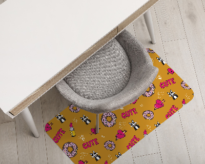 Tapis protection sol Doodle girly
