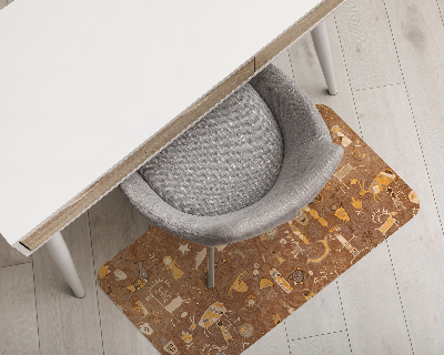 Tapis pour chaise de bureau Motifs créatifs