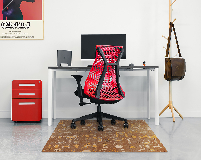 Tapis pour chaise de bureau Motifs créatifs