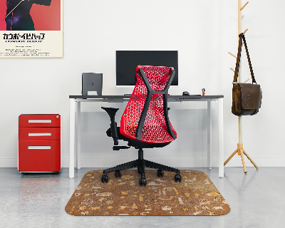 Tapis pour chaise de bureau Motifs créatifs
