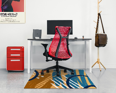 Tapis bureau rectangulaire Modèle créatif
