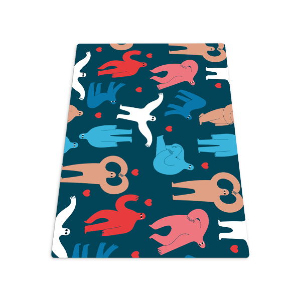 Tapis de chaise rectangulaire L'amour humain