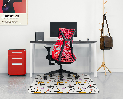 Tapis pour chaise de bureau Amateurs de café