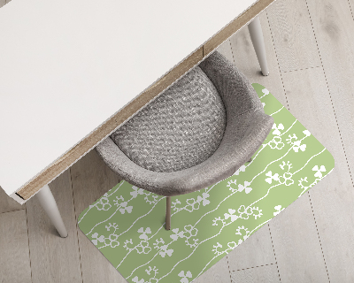 Tapis protection sol Motif de trèfle