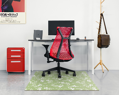 Tapis protection sol Motif de trèfle