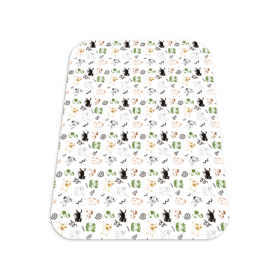 Tapis pour chaise de bureau Chats comiques