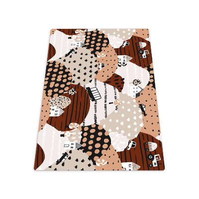Tapis protection sol Illustration de la ville