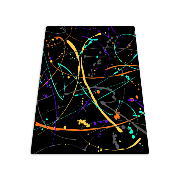 Tapis bureau rectangulaire Image tachée