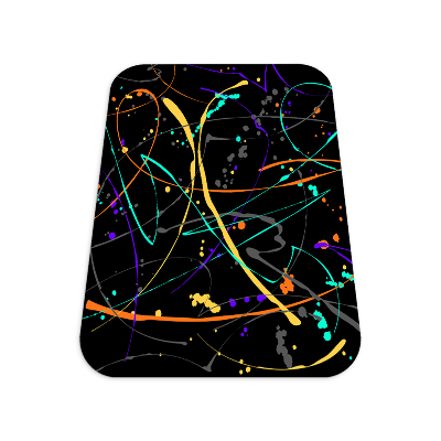 Tapis bureau rectangulaire Image tachée