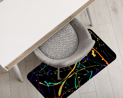Tapis bureau rectangulaire Image tachée