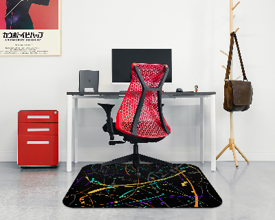 Tapis bureau rectangulaire Image tachée