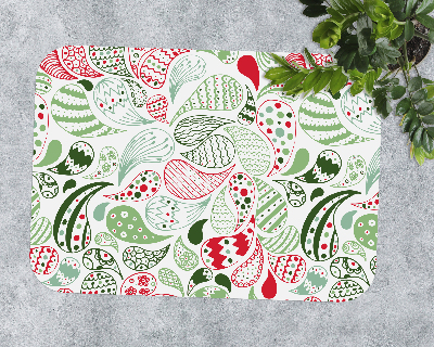 Tapis protection sol Motif en forme de larme turque