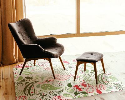 Tapis protection sol Motif en forme de larme turque