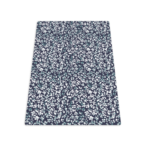 Tapis de chaise rectangulaire Petites marguerites blanches