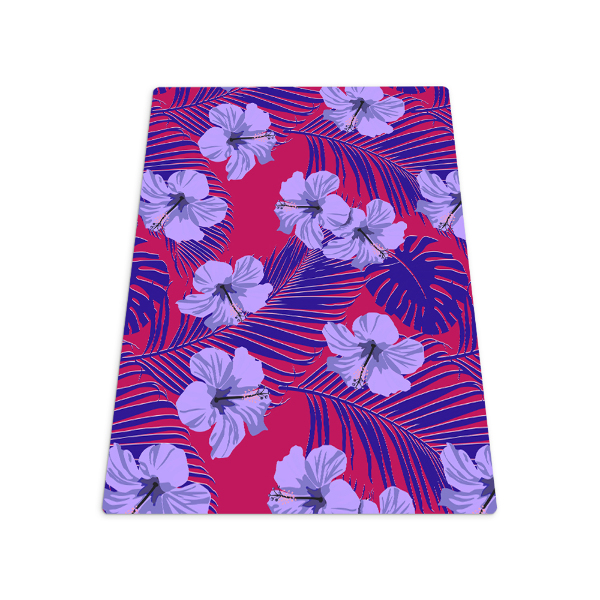 Tapis bureau rectangulaire Composition tropicale