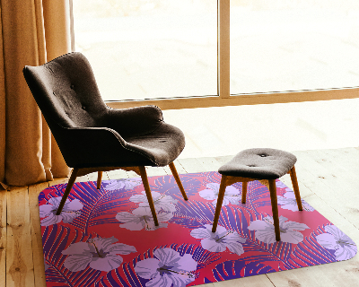 Tapis bureau rectangulaire Composition tropicale