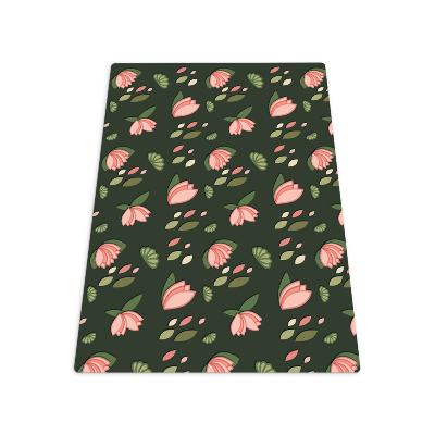 Tapis protection sol Nénuphars roses