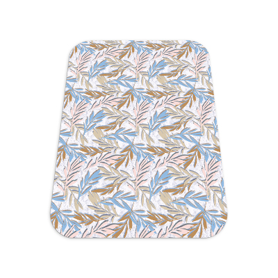 Tapis pour chaise de bureau Feuilles pastel