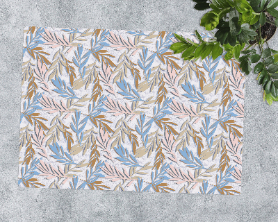 Tapis pour chaise de bureau Feuilles pastel