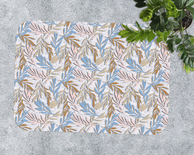 Tapis pour chaise de bureau Feuilles pastel