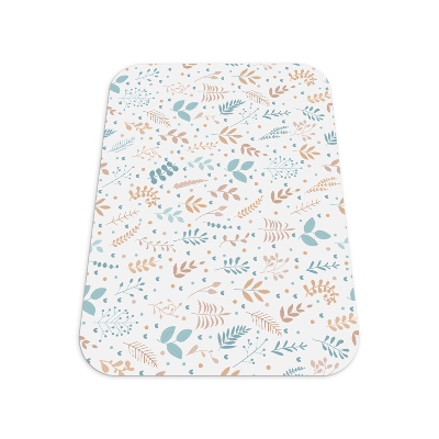 Tapis bureau rectangulaire Petites feuilles