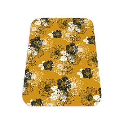 Tapis pour chaise de bureau Contour de la fleur