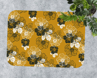 Tapis pour chaise de bureau Contour de la fleur