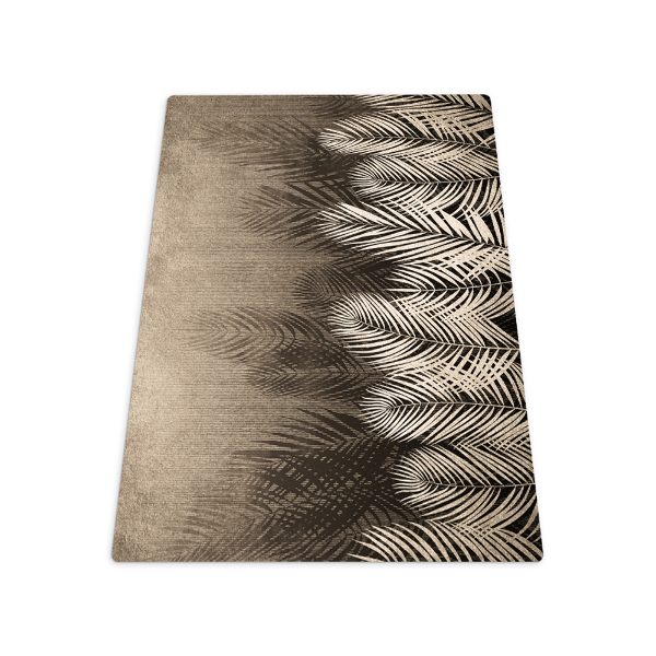 Tapis de chaise rectangulaire Feuilles et bois