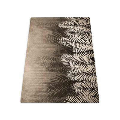 Tapis de chaise rectangulaire Feuilles et bois