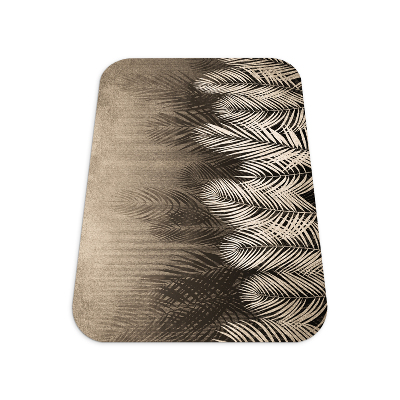 Tapis de chaise rectangulaire Feuilles et bois