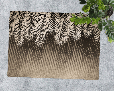 Tapis de chaise rectangulaire Feuilles et bois