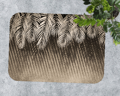 Tapis de chaise rectangulaire Feuilles et bois