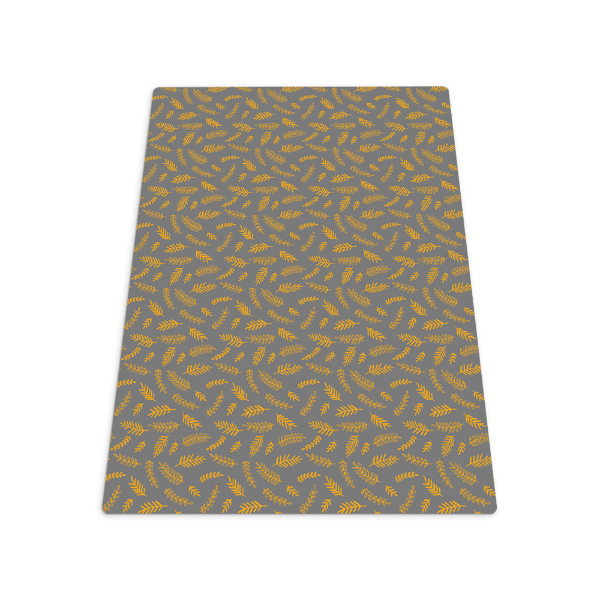 Tapis bureau rectangulaire Brindilles jaunes