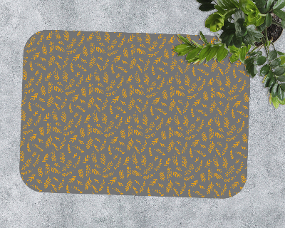 Tapis bureau rectangulaire Brindilles jaunes