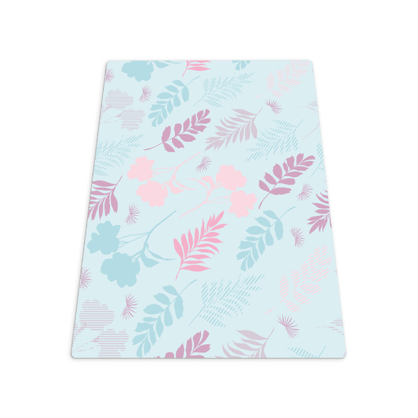 Tapis bureau rectangulaire Végétation pastel