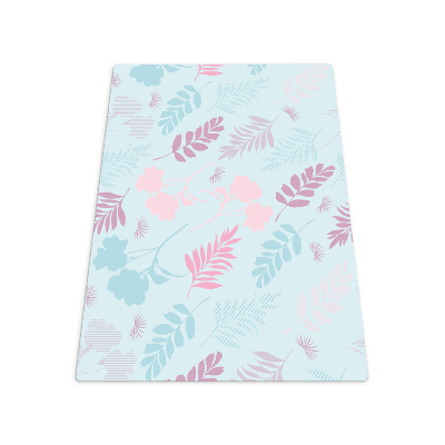 Tapis bureau rectangulaire Végétation pastel