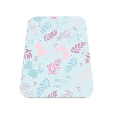 Tapis bureau rectangulaire Végétation pastel