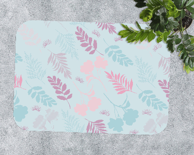 Tapis bureau rectangulaire Végétation pastel