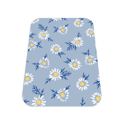 Tapis pour chaise de bureau Motifs de marguerites